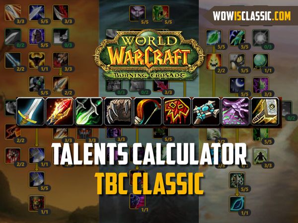 TBC Classic talent calculator is available!